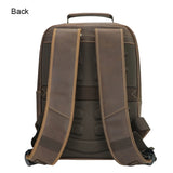 Royal Bager Vintage Backpacks for Men, Genuine Leather Outdoor Travel Shoulder Bag, Large Capacity Casual Daypack 1886