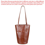 Royal Bagger Simple Shoulder Underarm Bags, Genuine Leather Versatile Casual Bucket Bag, Commuting Women's Handbag 1694