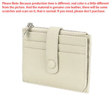 Royal Bagger Thin Credit Card Holder for Women Genuine Cow Leather Coin Purses Fashion Casual Small Wallet Purse 1566