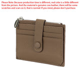 Royal Bagger Thin Credit Card Holder for Women Genuine Cow Leather Coin Purses Fashion Casual Small Wallet Purse 1566